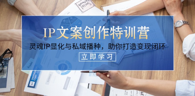 (14330期)IP文案创作特训营,灵魂IP显化与私域播种,助你打造变现闭环(14节课)-富创网